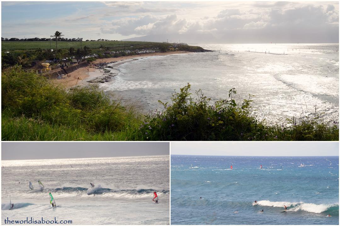 Ho'okipa windsurfers