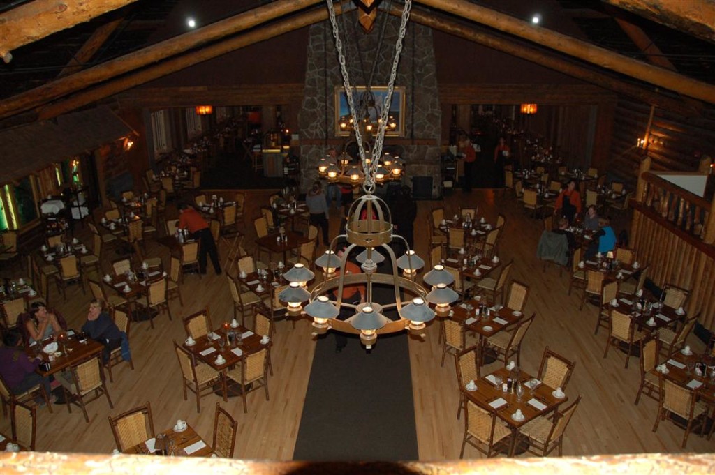 Old Faithful Inn dining room