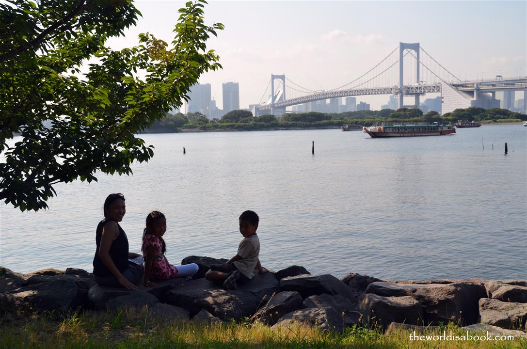 Relaxing at Odaiba