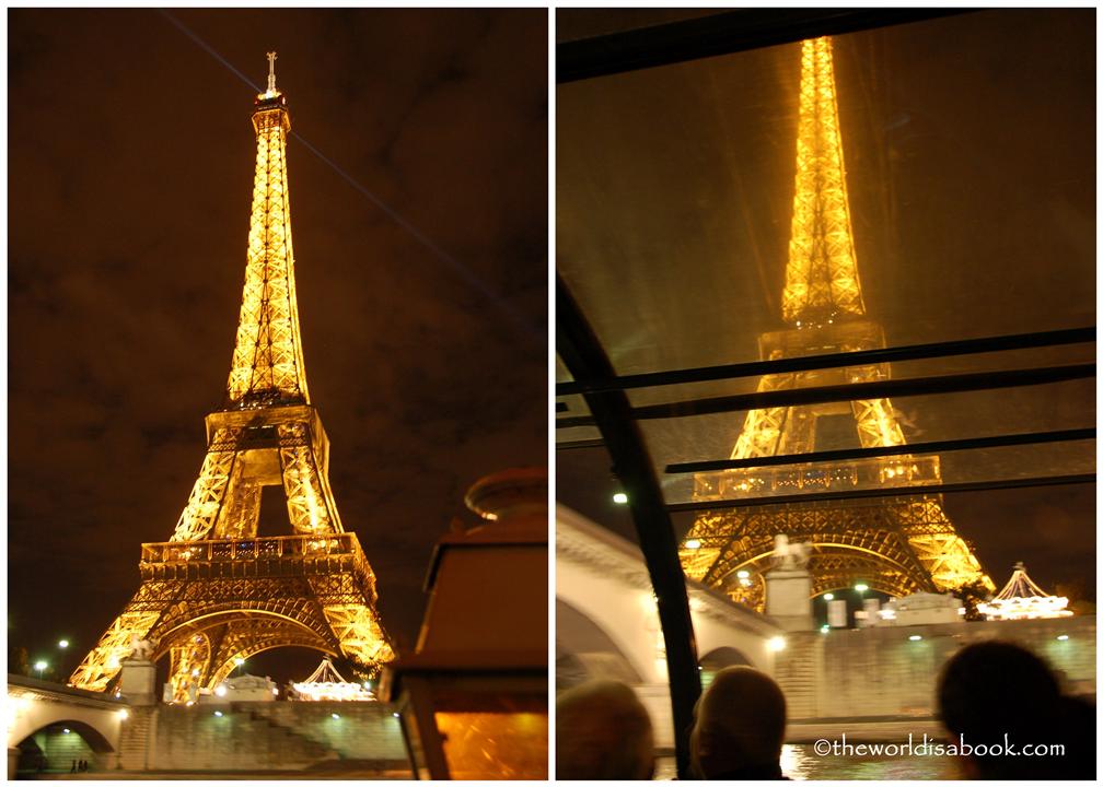 Eiffel Tower lit up