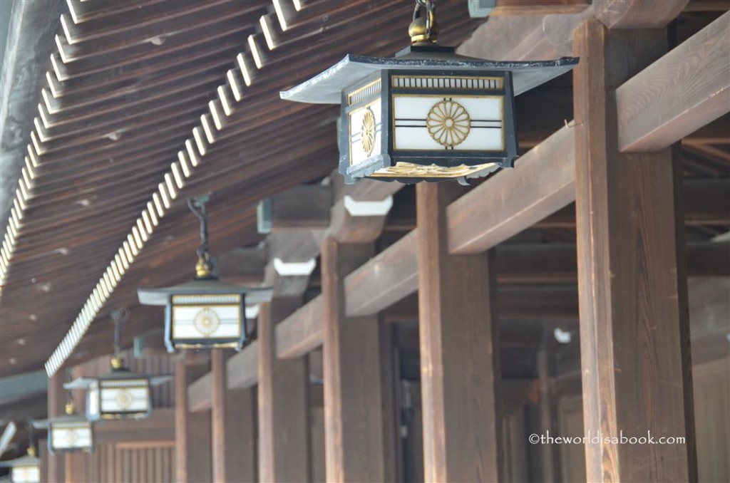 Meiji shrine lanterns