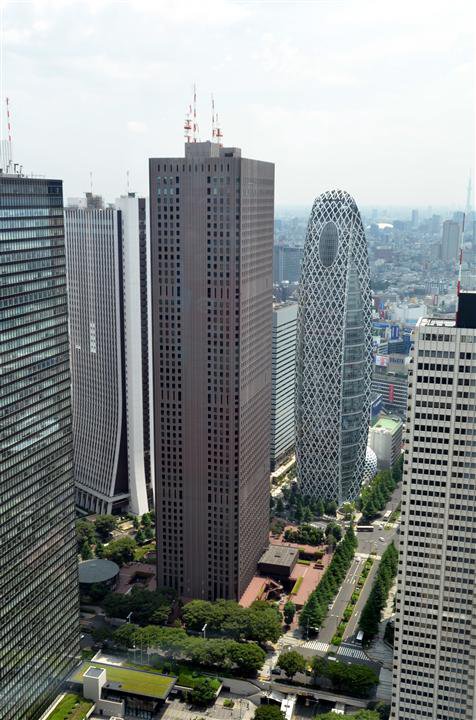 shinjuku area view from Tokyo Metropolitan Government building