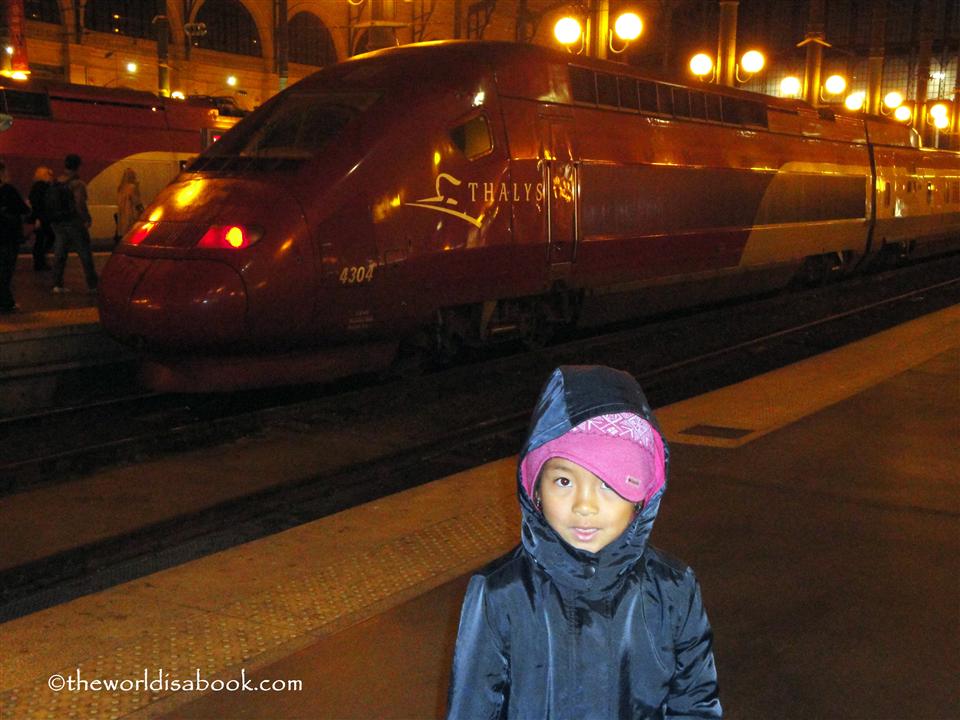 Thalys train from Paris to Brussels