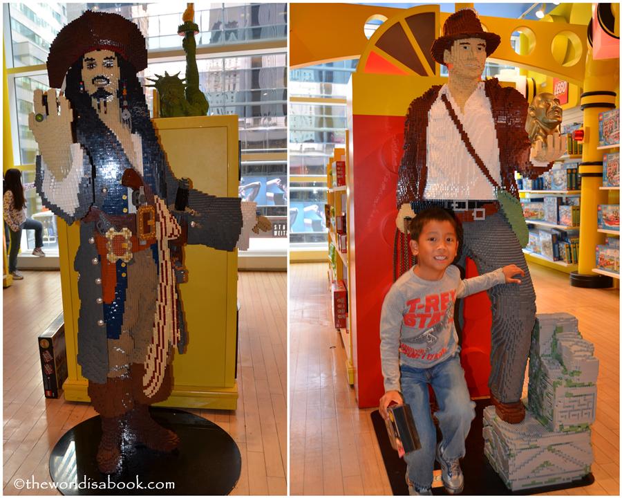 Fao Schwarz Capt Sparrow and Indiana Jones