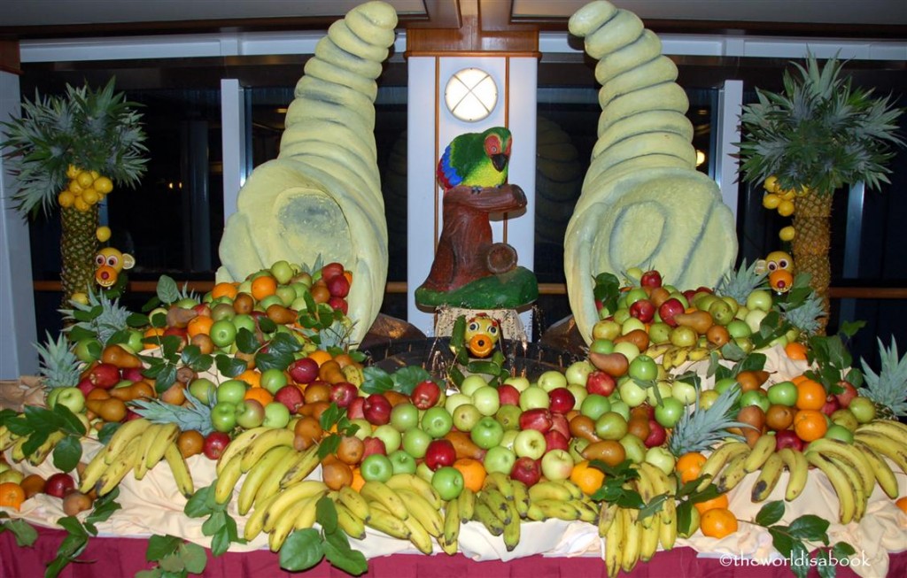 Princess cruise fruit art