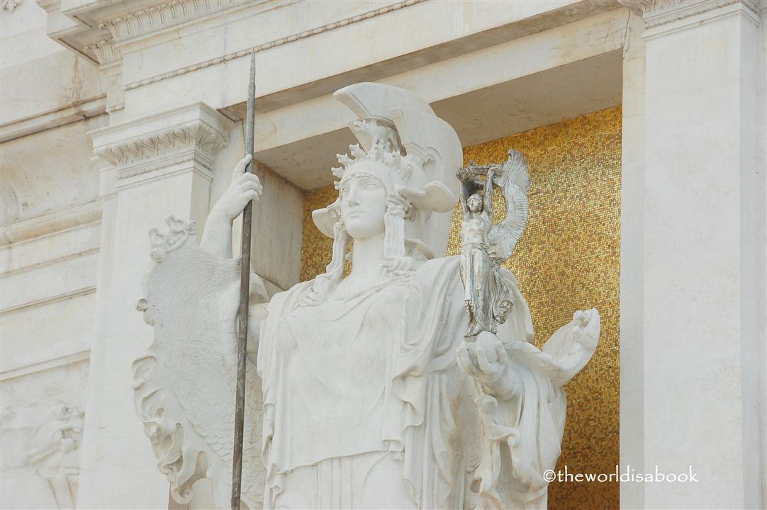 Goddess of Rome statue Vittoriano