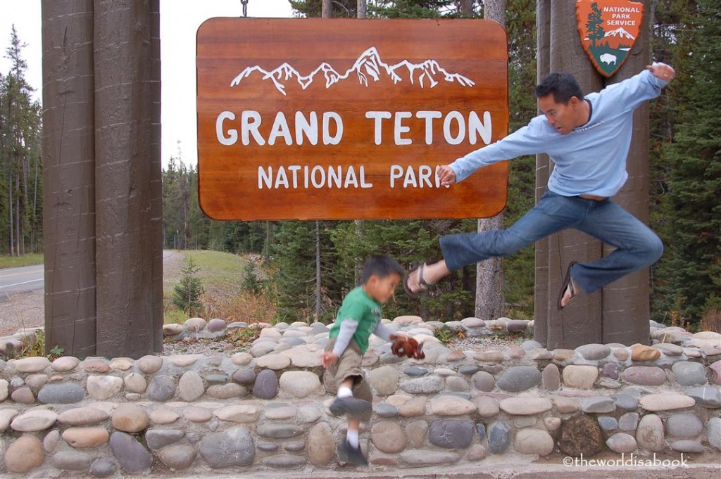Grand Teton national Park sign image