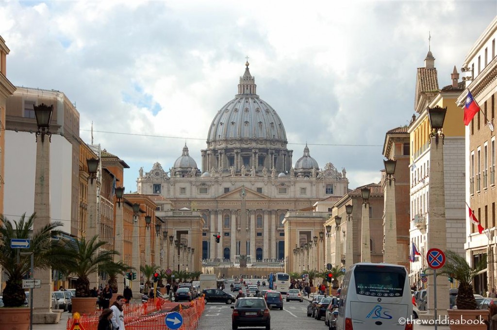 St Peter's basilica from the street