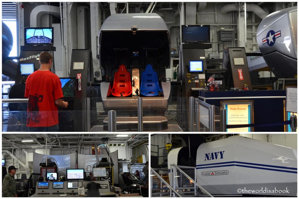 USS Midway museum simulator rides