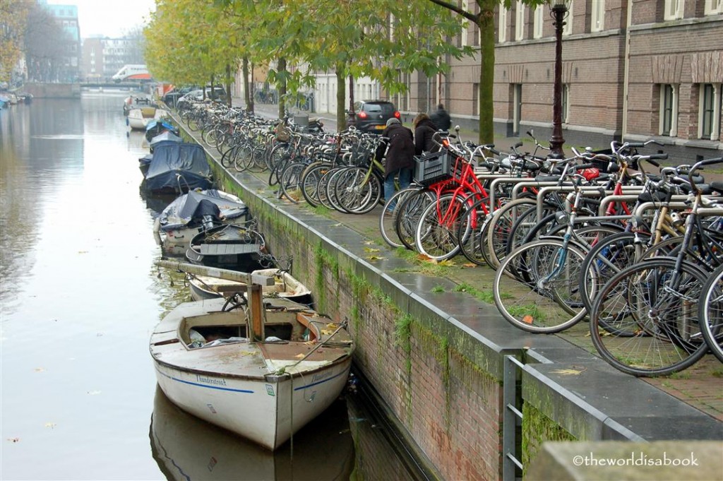 Amsterdam canal bikes