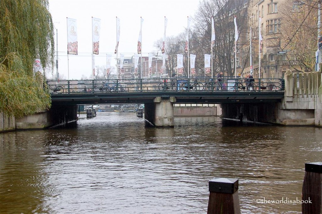 Amsterdam canal and bikes