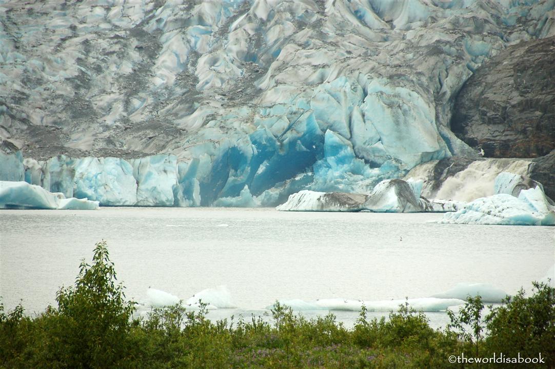 Mendenhall Glacier blue color