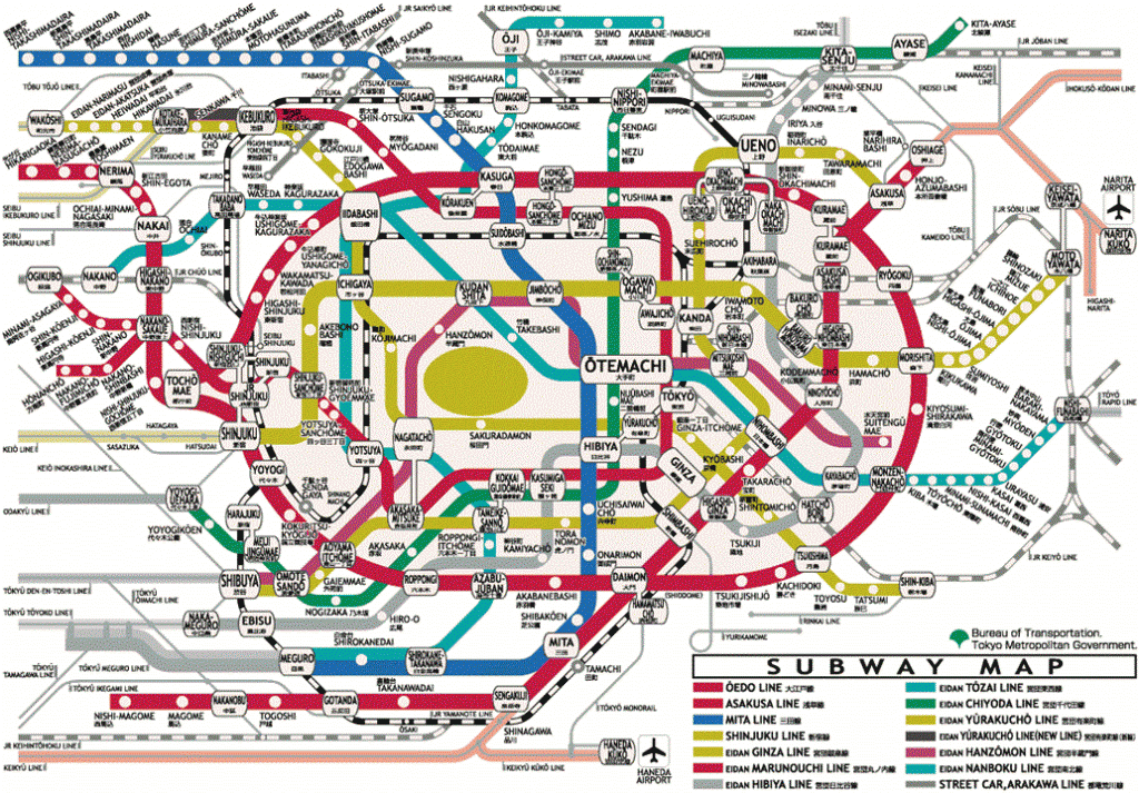 Tokyo Metro Image map