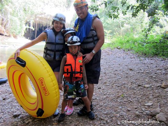 Belize cave tubing 