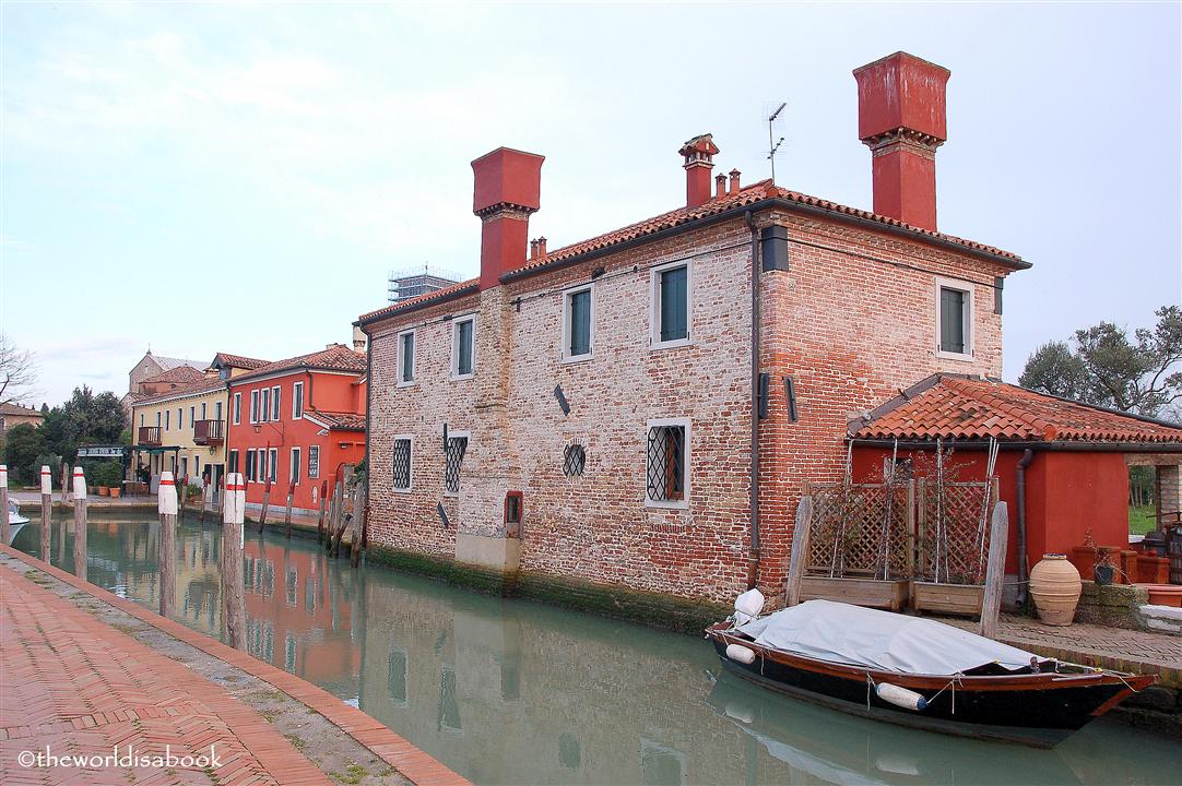 Torcello Italy canal and houses image