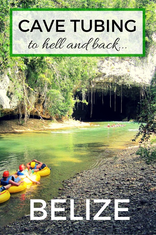 Cave tubing in Belize with kids