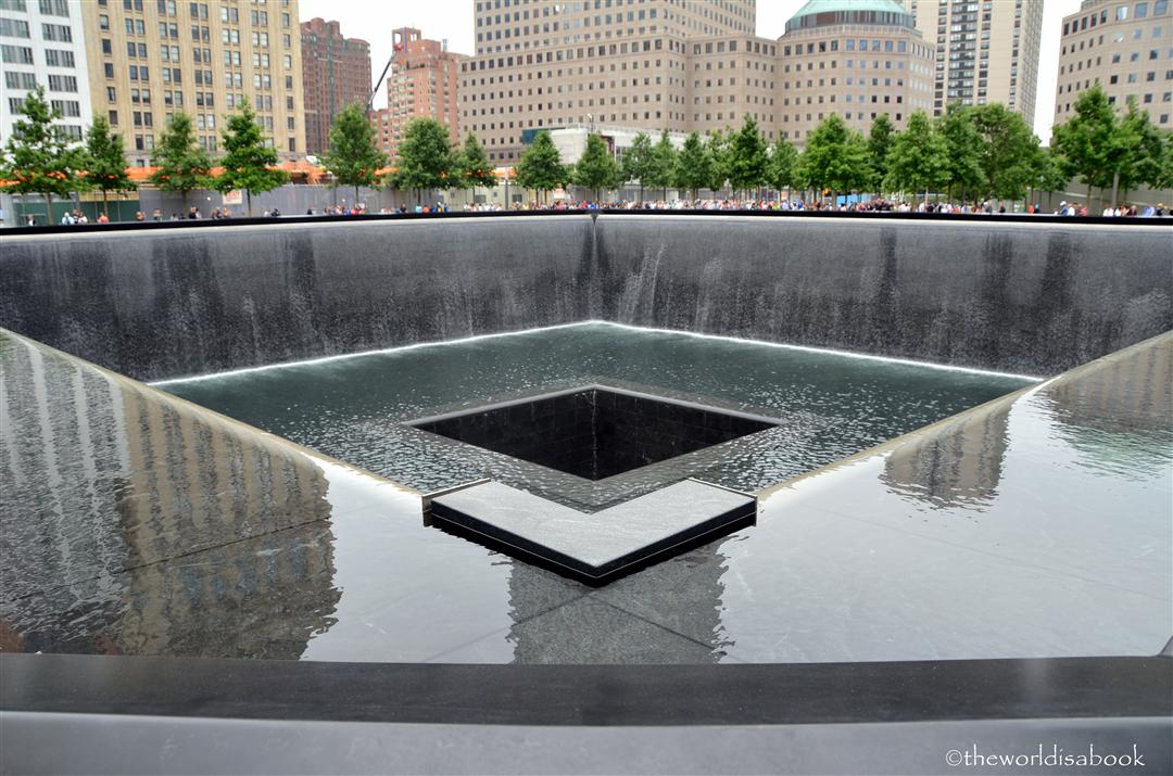 9/11 Memorial side fountain