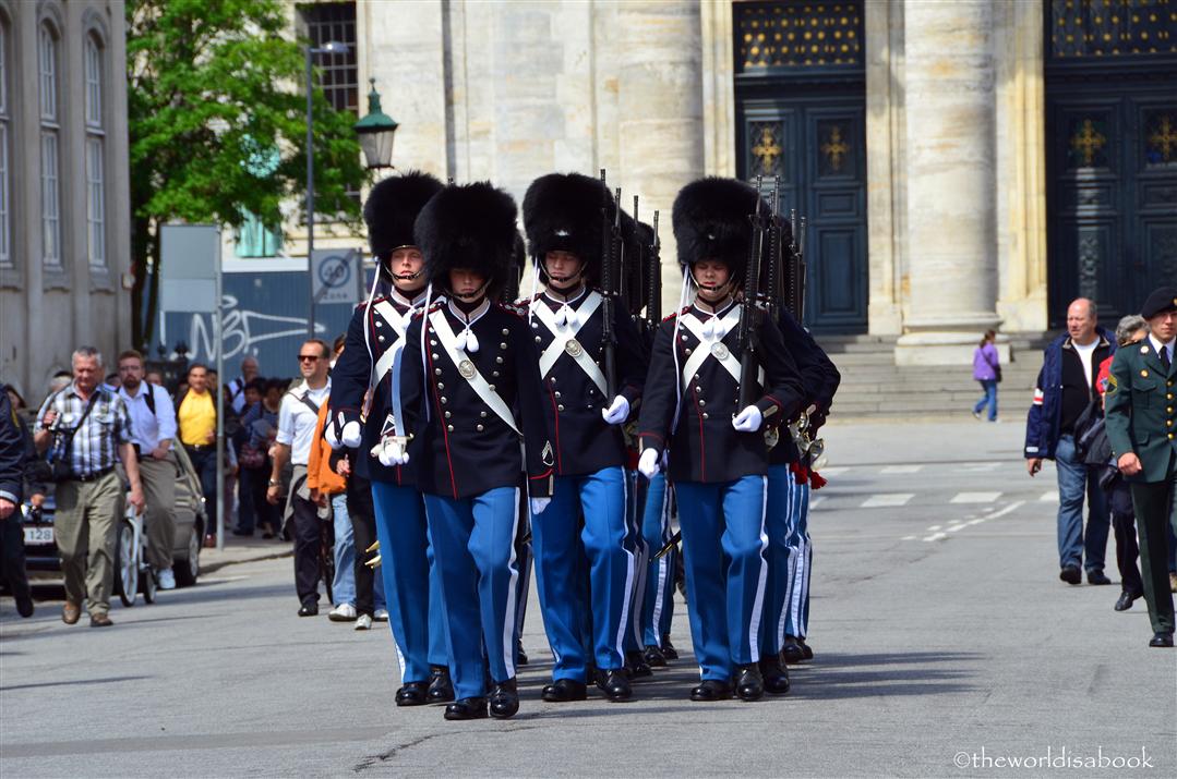 Danish Royal life guard at Amalienborg Palace