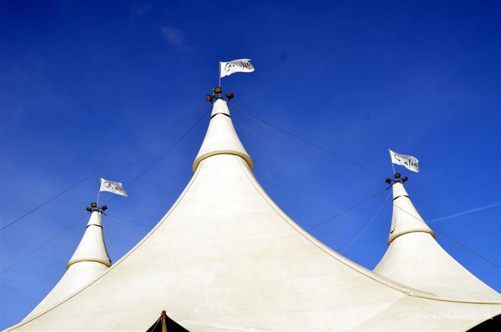 Cavalia white big top tent