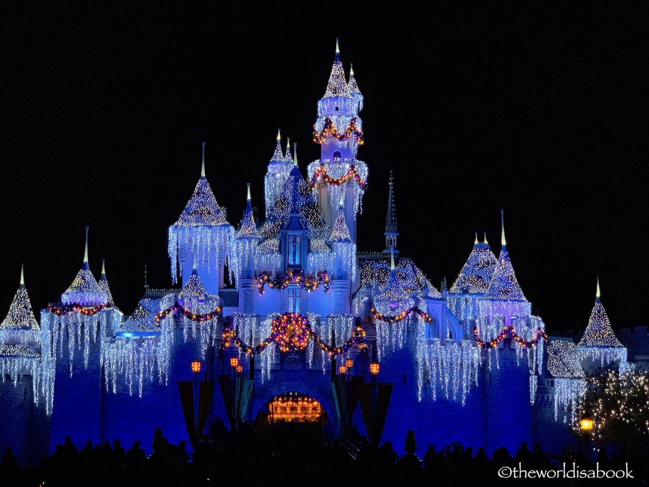 Disnelyland Sleeping Beauty Castle night