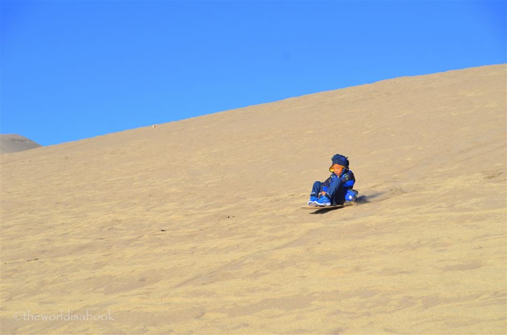Great Sand Dunes sand sledding