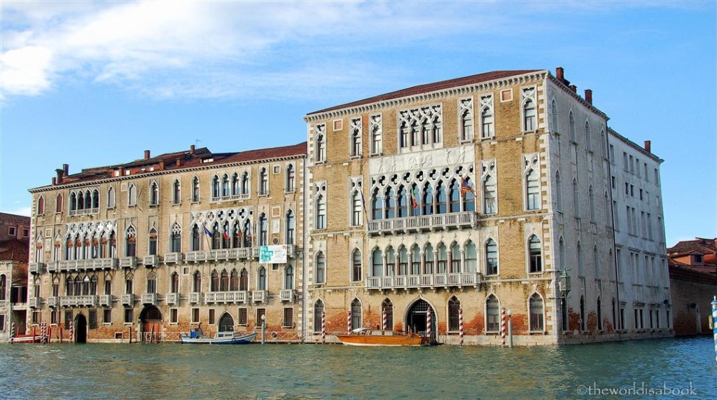 Venice palace along canal