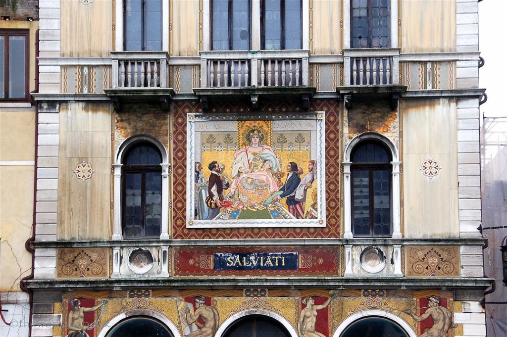 Venice building with fresco