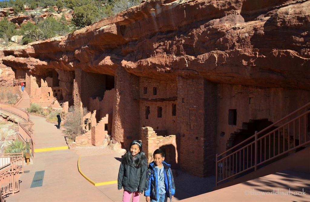 Manitou cliff dwellings with kids