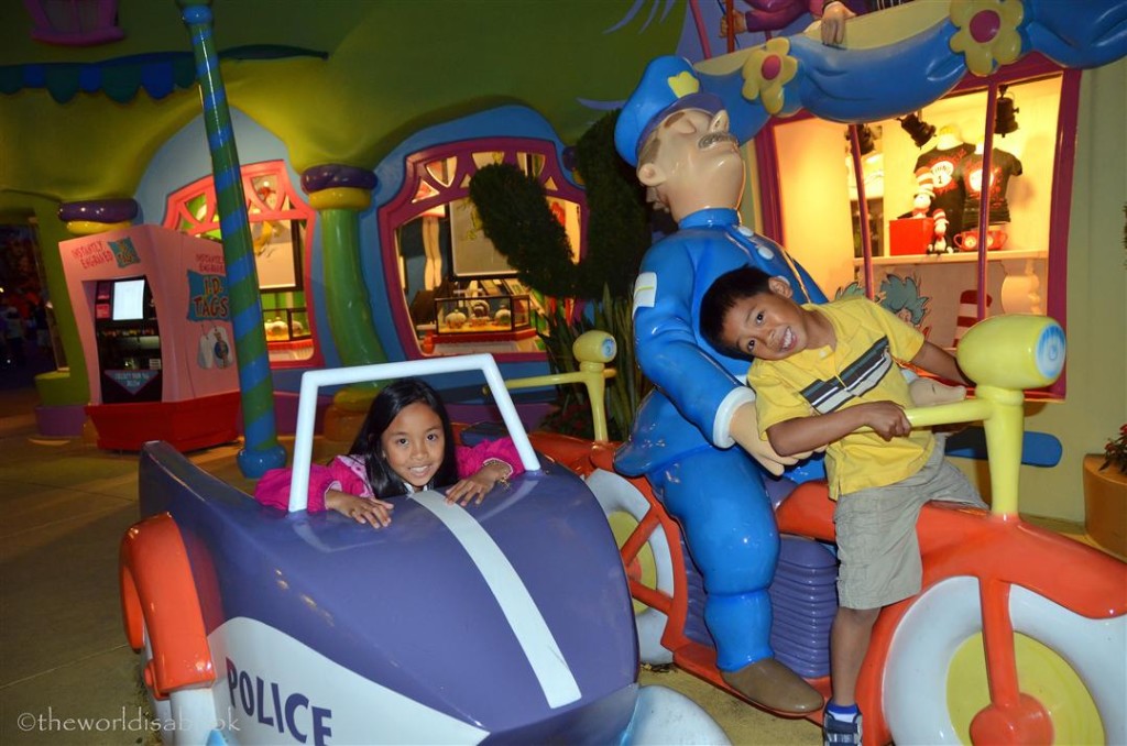 Seuss Landing police car