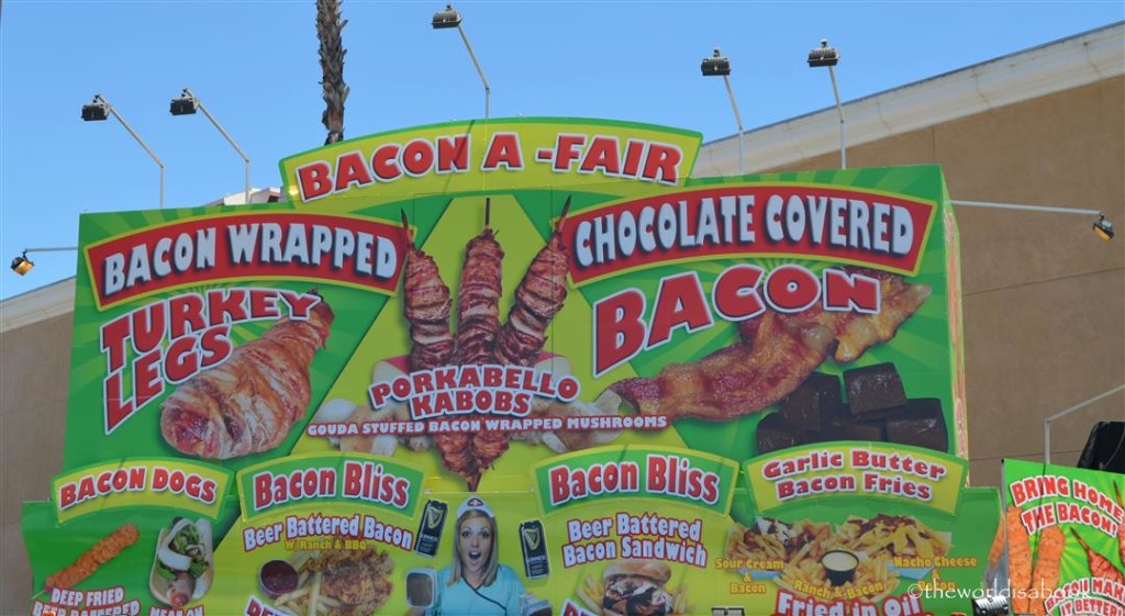 San Diego County Fair Bacon menu