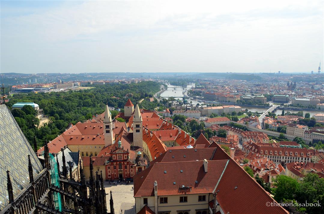 Prague view from above