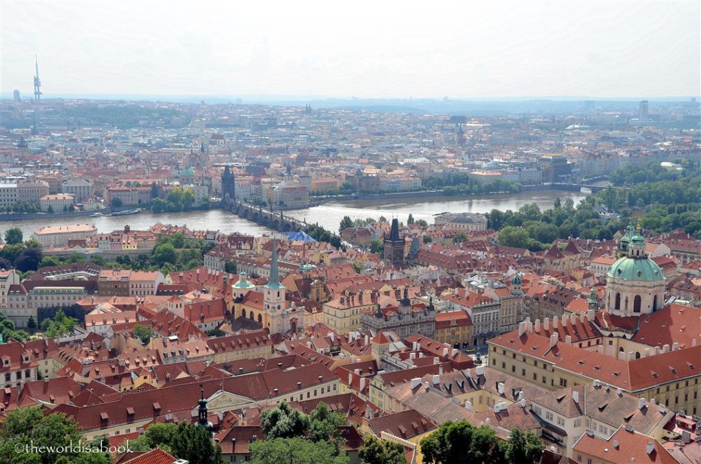 Prague view from above