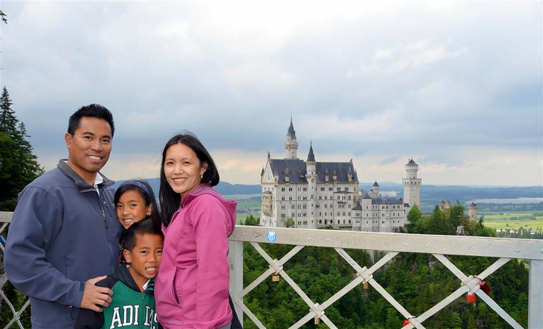 Neuschwanstein with kids