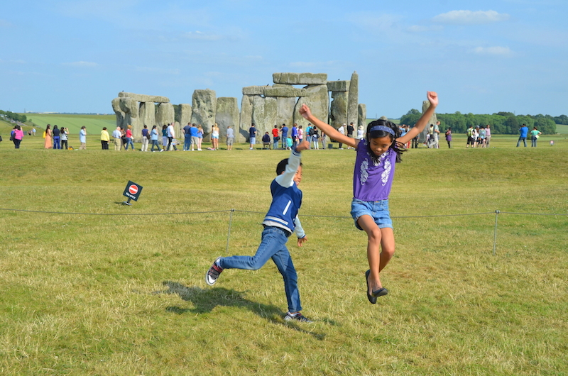 Stonehenge with kids