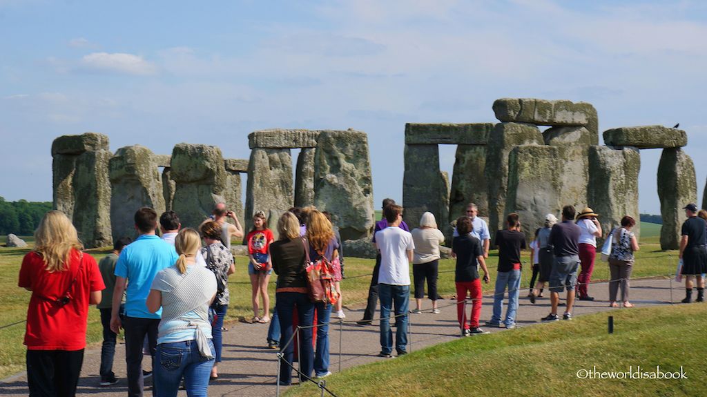 Stonehenge with tourists