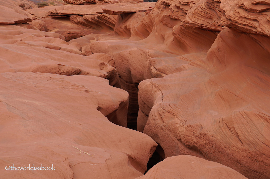 Lower Antelope Canyon trail end