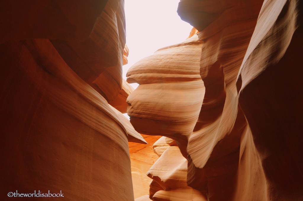 Lower Antelope canyon blowface