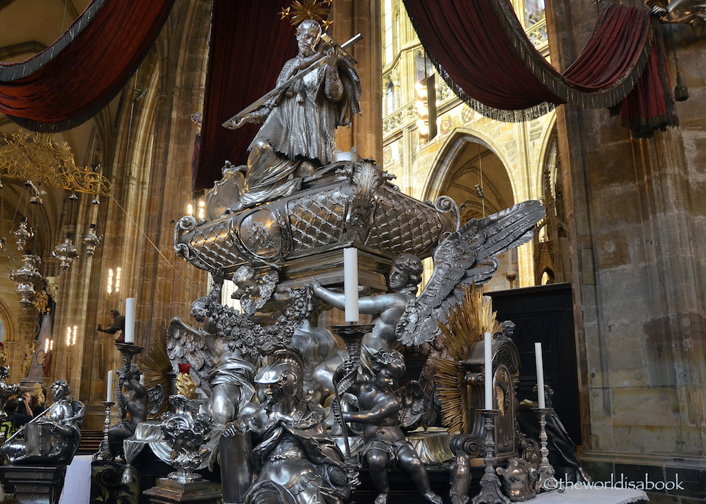 St Vitus Cathedral St Nepomuk tomb