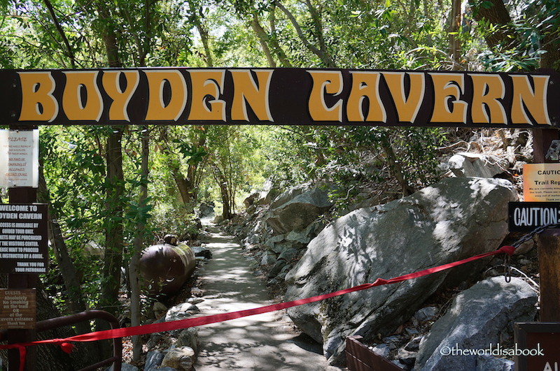 Boyden Cavern sign