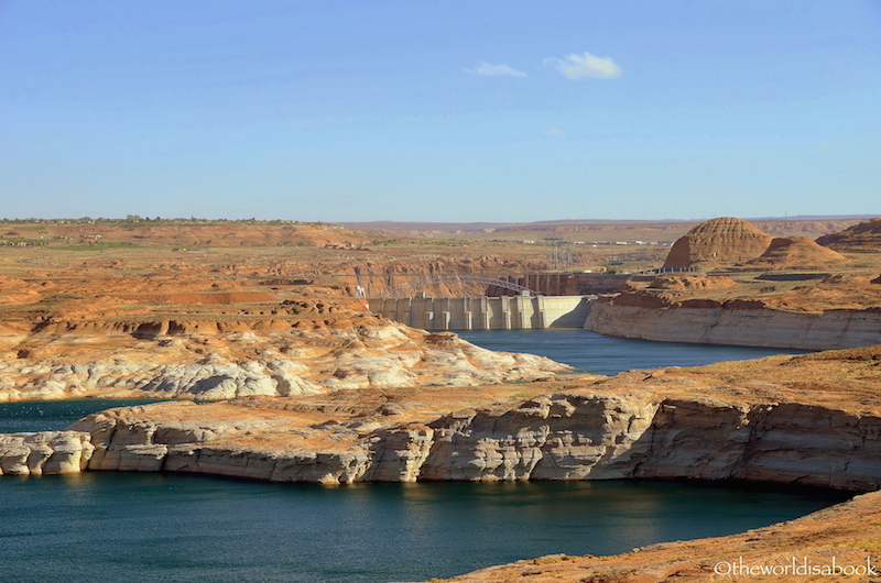 Glen Canyon Dam back