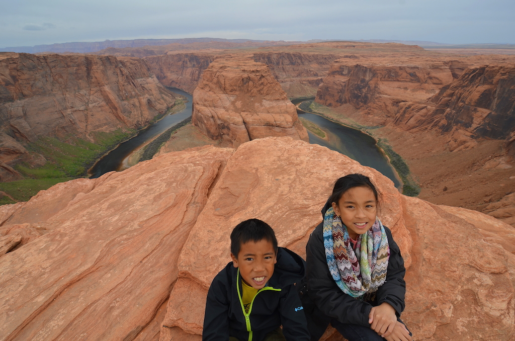 Horseshoe Bend with kids