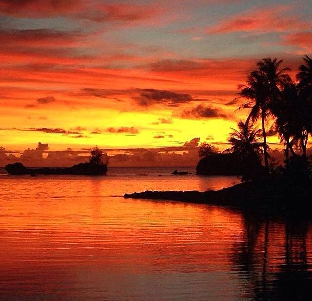 Guam agat sunset