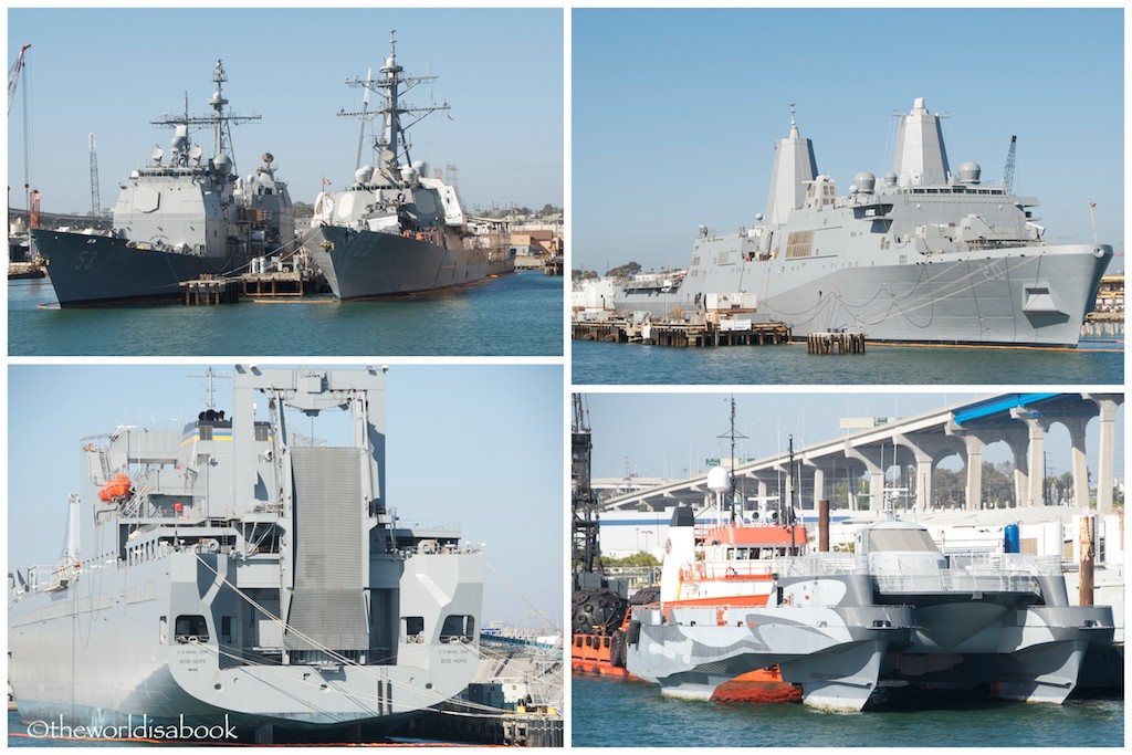 San Diego military ships