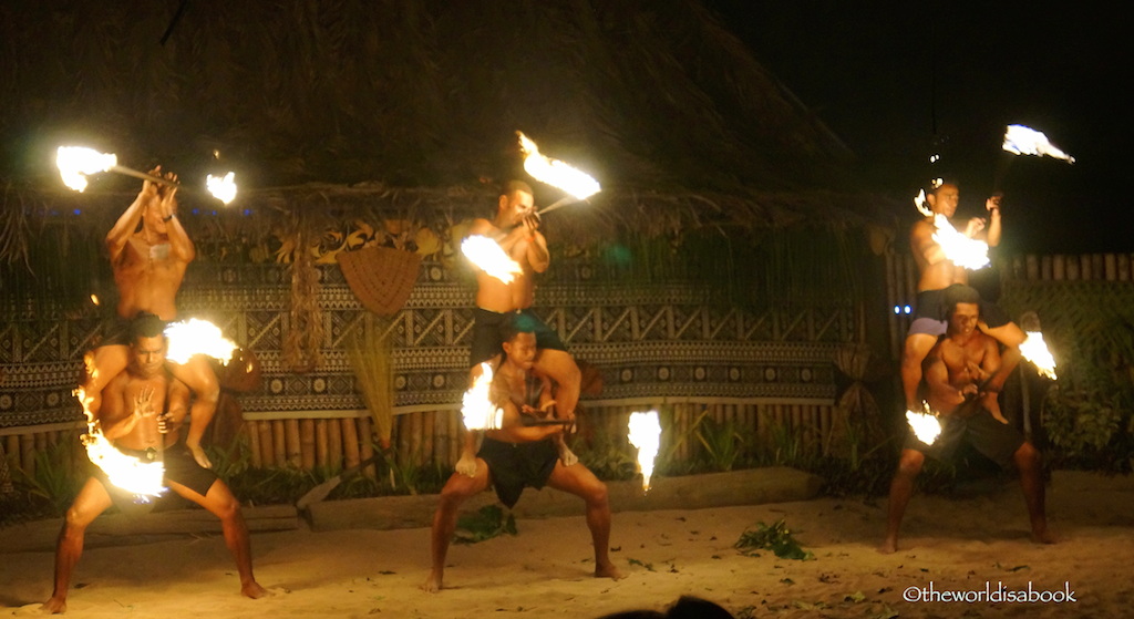 Robinson Crusoe Island fire dancers