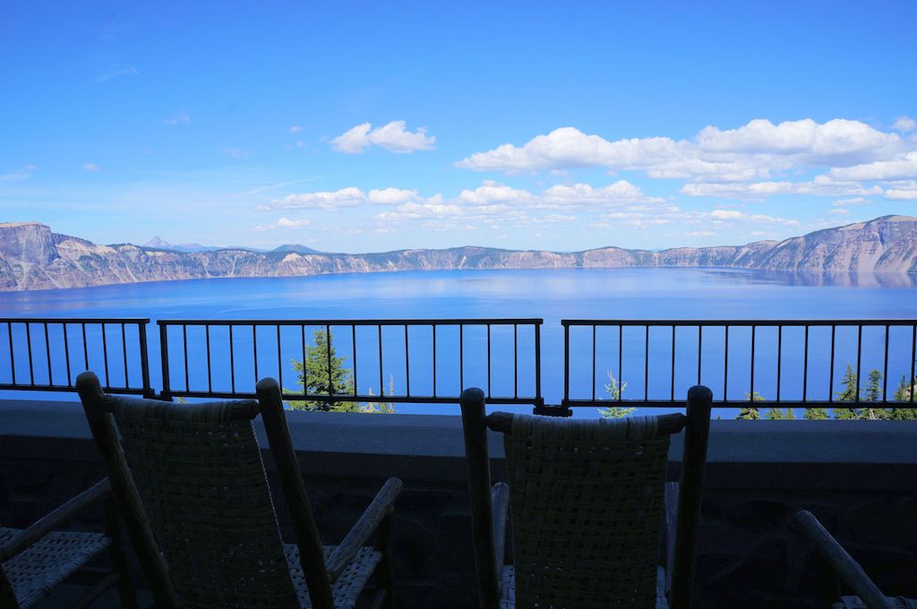 Crater Lake Lodge veranda