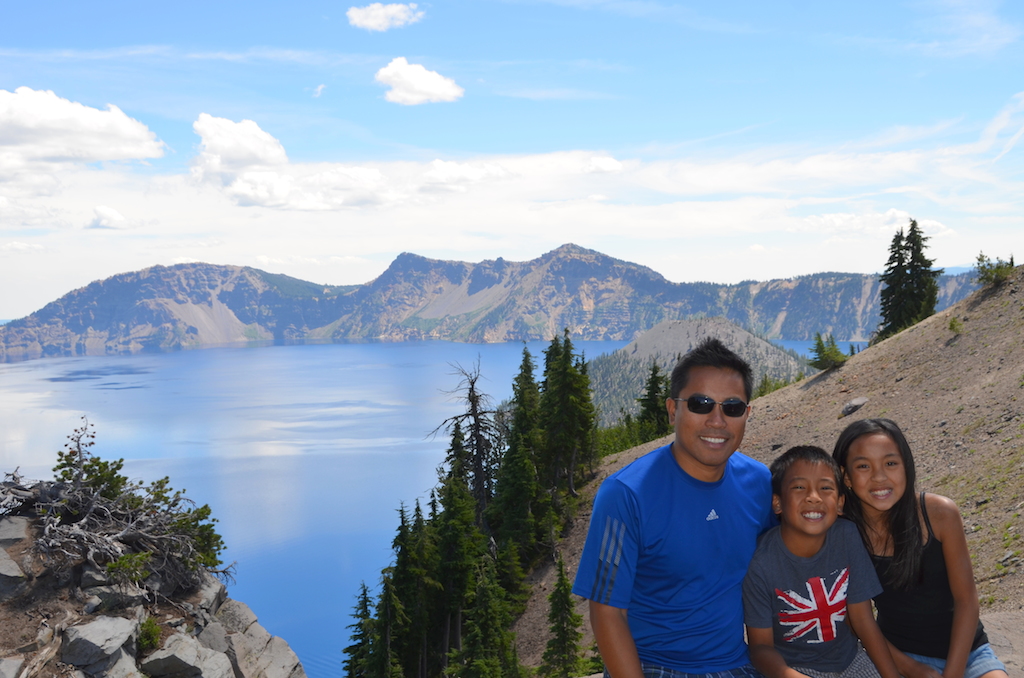 Crater Lake National Park with kids