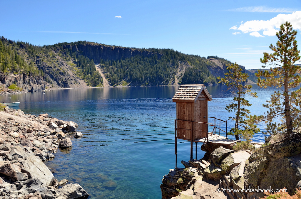 Crater Lake at the bottom