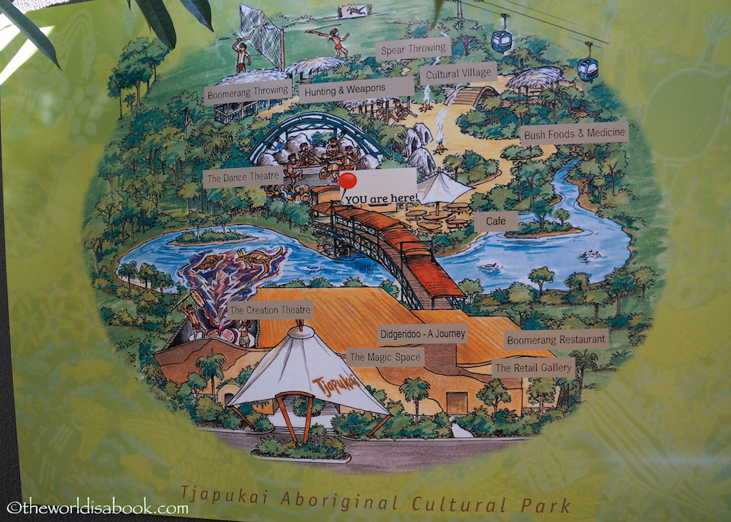 Tjapukai Aboriginal Cultural Park map
