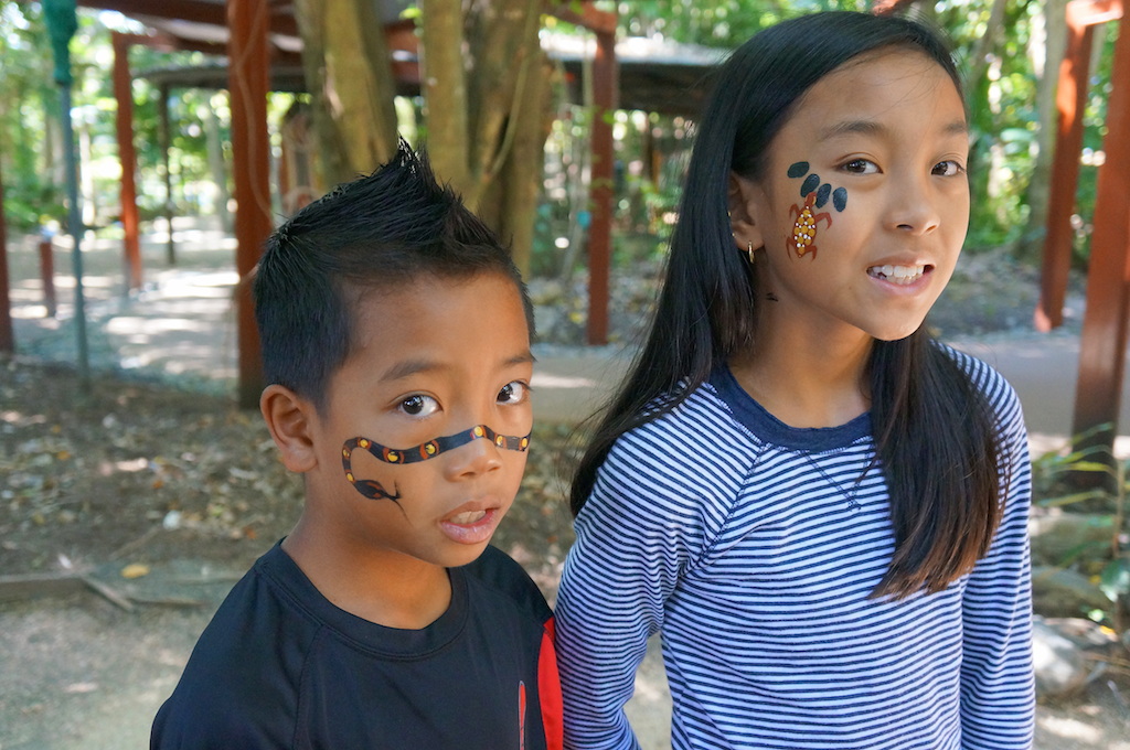 Tjapukai Aboriginal Park face painting copy