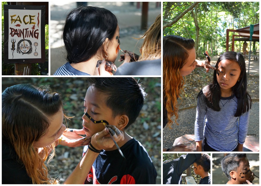 Tjapukai Aboriginal Park face painting